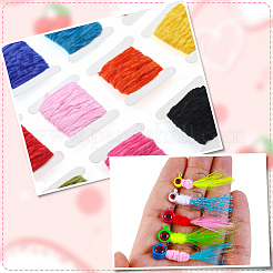 12 Stück 12 Farben Polyester-Chenille-Garnrolle&nbsp;OCOR-SP0001-36