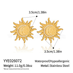 Boucles d'oreilles puces en acier inoxydable 304&nbsp;BE2917-1