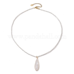 Жемчужные ожерелья из ракушек для женщин NJEW-JN04980