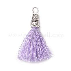 5 шт. 5-х цветные подвески-кисточки из полиэстера (хлопка) ручной работы PALLOY-JF04470