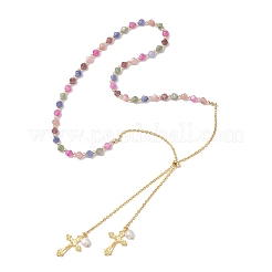 Натуральные разноцветные турмалиновые игральные кости&nbsp;NJEW-JN05912