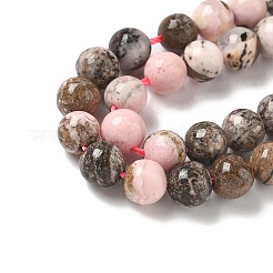 Натуральные бусины из родонита G-G271-B02-6mm