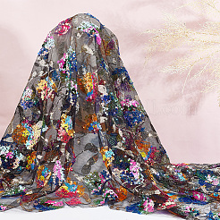 Сетка двустороннее положение блесток полиэфирная ткань AJEW-WH0324-74