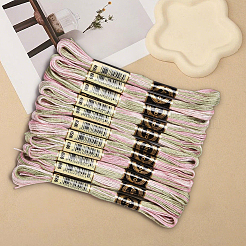 10 моток двухслойной полиэфирной нити для вышивания&nbsp;OCOR-CY0003-16C