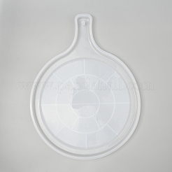 Круглая с узором ручка обеденная тарелка силиконовые Молды DIY-L021-56