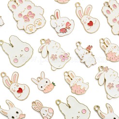 50шт 10 стиля подвески из сплава с эмалью ENAM-CJ0003-27