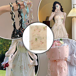 Сетка из полиэстера с фруктовой вышивкой&nbsp;KK-WH0558-10B