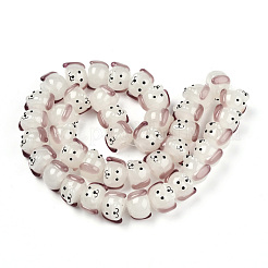 Бусы лэмпворк ручной работы LAMP-N021-42E