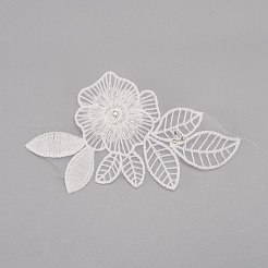 Accessori per costumi da ricamo in pizzo in fibra di latte&nbsp;DIY-WH0019-52