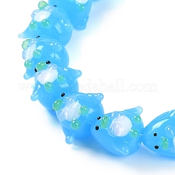 Бусы лэмпворк ручной работы LAMP-P066-03