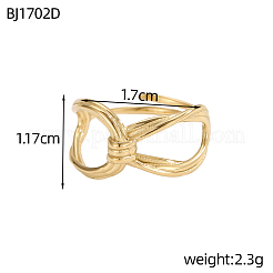 Anillos de acero inoxidable 304 para mujer&nbsp;STAS-OY017-66G-1