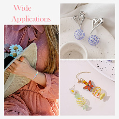 12 шт. 6-х видов прозрачных стеклянных бусин ручной работы в форме шара GLAA-PJ0001-03