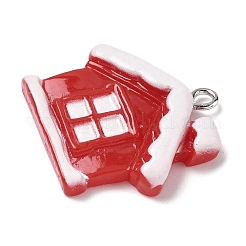 Подвески из непрозрачной смолы на рождественскую тематику RESI-I344-04P-05