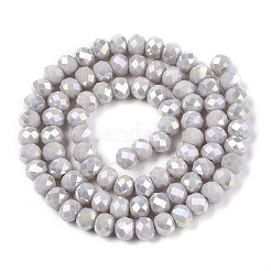 Стеклянные бусины с гальваническим покрытием  EGLA-A044-P6mm-B19