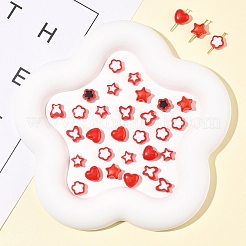 200 шт. 6 вида прозрачных и непрозрачных акриловых бусин TACR-FS0001-54F