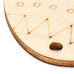 Bricolage en forme d'oeuf fait à la main évider le bois de graffiti&nbsp;WOOD-G007-02C