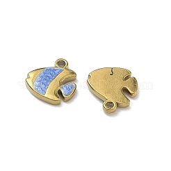 304 Edelstahl-Emaille-Anhänger&nbsp;STAS-F346-04G