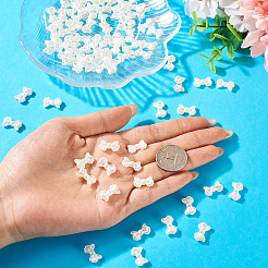 200шт бусины из искусственного жемчуга из АБС-пластика OACR-TA0003-84C