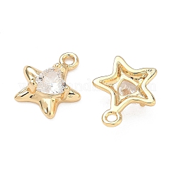 Подвески из латуни с прозрачным фианитом&nbsp;KK-T080-27G