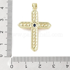 Настоящие 18к позолоченные латунные подвески с микропаве и кубическим цирконием&nbsp;KK-A209-12A-G