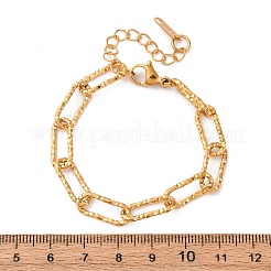 Браслеты-цепочки из нержавеющей стали 304 для женщин и мужчин&nbsp;LS-BJEW-A048-01G