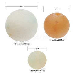 3strans 3 fili di perline di amazzonite di fiori naturali di 1 dimensioni&nbsp;G-FS0001-22