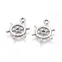 Тибетском стиле сплава шлем подвески&nbsp;LS-TIBEP-16625-AS-RS