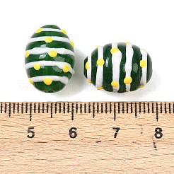 Стеклянные бусины из искусственного нефрита&nbsp;GLAA-L051-02H