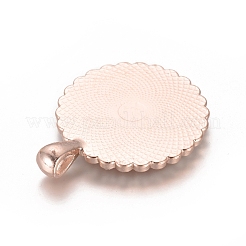 Сеттинги для кулона(кабошонов)&nbsp;LS-PALLOY-WH0065-91RG