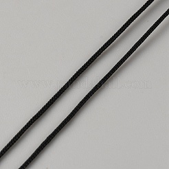 DIYクラフト作りに使えるナイロン丸紐  ブラック  1mm&nbsp;OCOR-WH20013-032