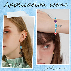 80 шт. 4 цвета подвески из сплава в тибетском стиле FIND-SC0007-33