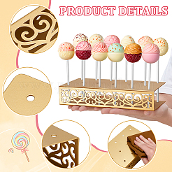 2 шт. железные полые цветочные подставки для леденцов&nbsp;ODIS-WH0079-047A