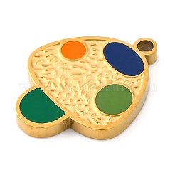 Подвески из нержавеющей стали 304 с эмалью&nbsp;STAS-Q338-02G