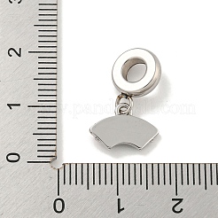 304 нержавеющая сталь цветные стразы европейские подвески шармы STAS-U005-42P