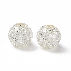 Прозрачные акриловые бусины с кракле&nbsp;OACR-H019-02B