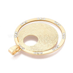 Большие подвески из сплава с покрытием и стразами&nbsp;PALLOY-T090-15G