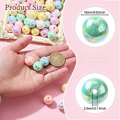 100 pz 7 colori perline acriliche opache&nbsp;MACR-CJ0001-78