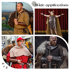 Браслет-манжета из искусственной кожи с узором «тартан» для байкеров&nbsp;AJEW-WH0258-937A