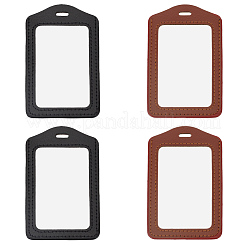 4 шт. 2-цветный держатель для удостоверения личности из искусственной кожи&nbsp;AJEW-CL0001-09