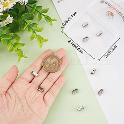 10 шт. 304 нержавеющая сталь скользящие подвески/слайдерные бусины STAS-BBC0002-65