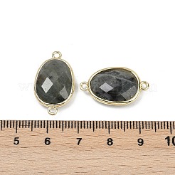 Подвески с граненым соединителем из натурального лабрадорита&nbsp;G-K347-11G-06