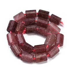 Fragola naturale perle di quarzo fili&nbsp;G-G162-D06-02