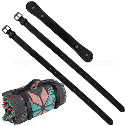Similicuir avec sangle en alliage pour tapis de yoga&nbsp;AJEW-CL0001-99B-01
