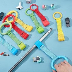 8шт 8 стиль пластиковая игровая кроватка кольцо вытягивание&nbsp;AJEW-FH0001-94