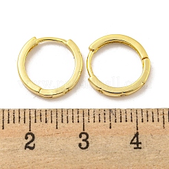 Orecchini a cerchio in ottone con pavé di zirconi chiari&nbsp;EJEW-L211-001G