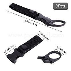 3 Stück Nylon-Karabiner zum Aufhängen einer Flasche mit Schnallenclip&nbsp;TOOL-GF0003-22