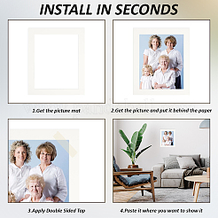 16 шт. 4 стиля прямоугольных рамок для фотографий из картона DIY-AN0001-27