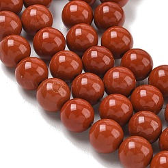 Grade A d'un jaspe rouge naturel brins de perles&nbsp;G-P075-36-8mm