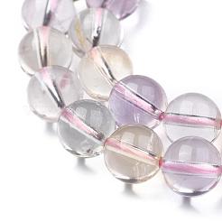 Природные Аметрин бисер нитей G-G462-8mm-06