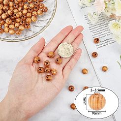 120 шт. Бусины из натурального дерева WOOD-OC0001-83-LF